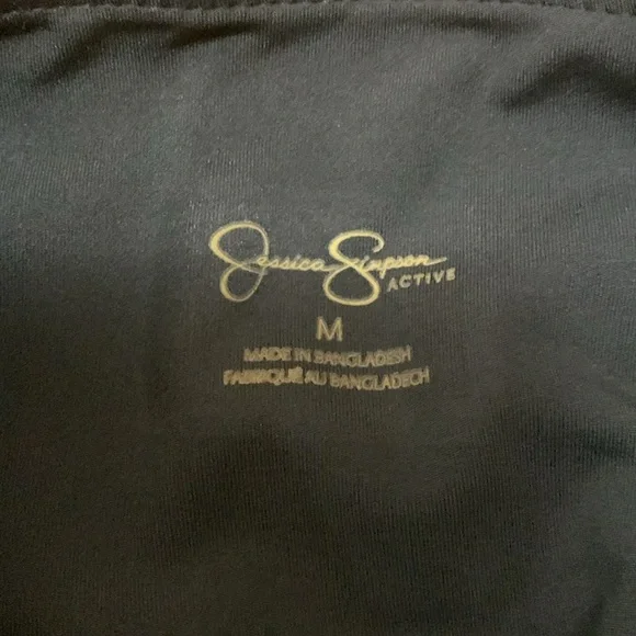 Jessica Simpson Slimtek High Waisted Black Animal Print Leggings NWT Size M - Picture 11 of 15